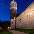 Schlosskirche Wiittenberg in Blauer Stunde