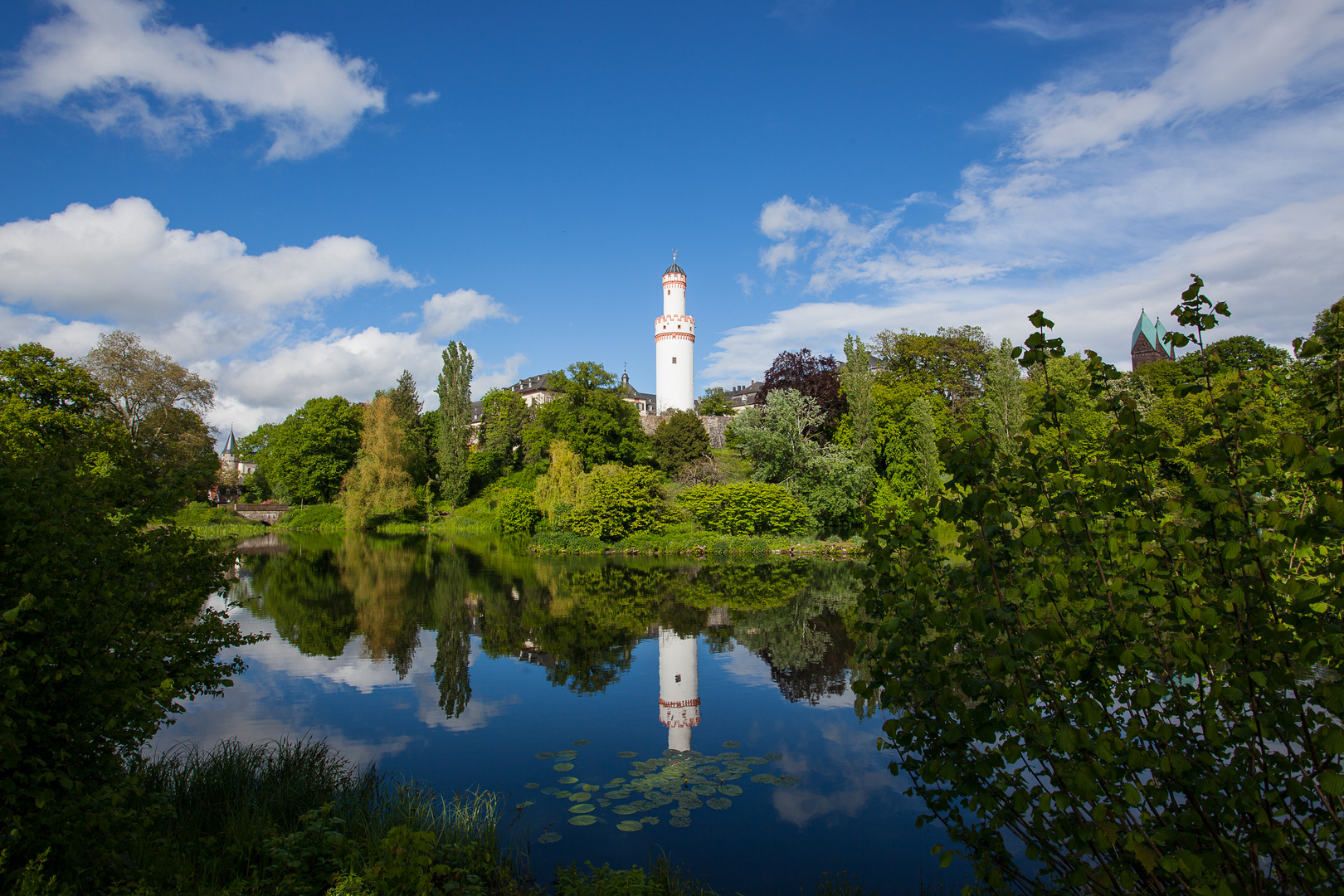 Schlosspark Bad Homburg mit Weissem Turm