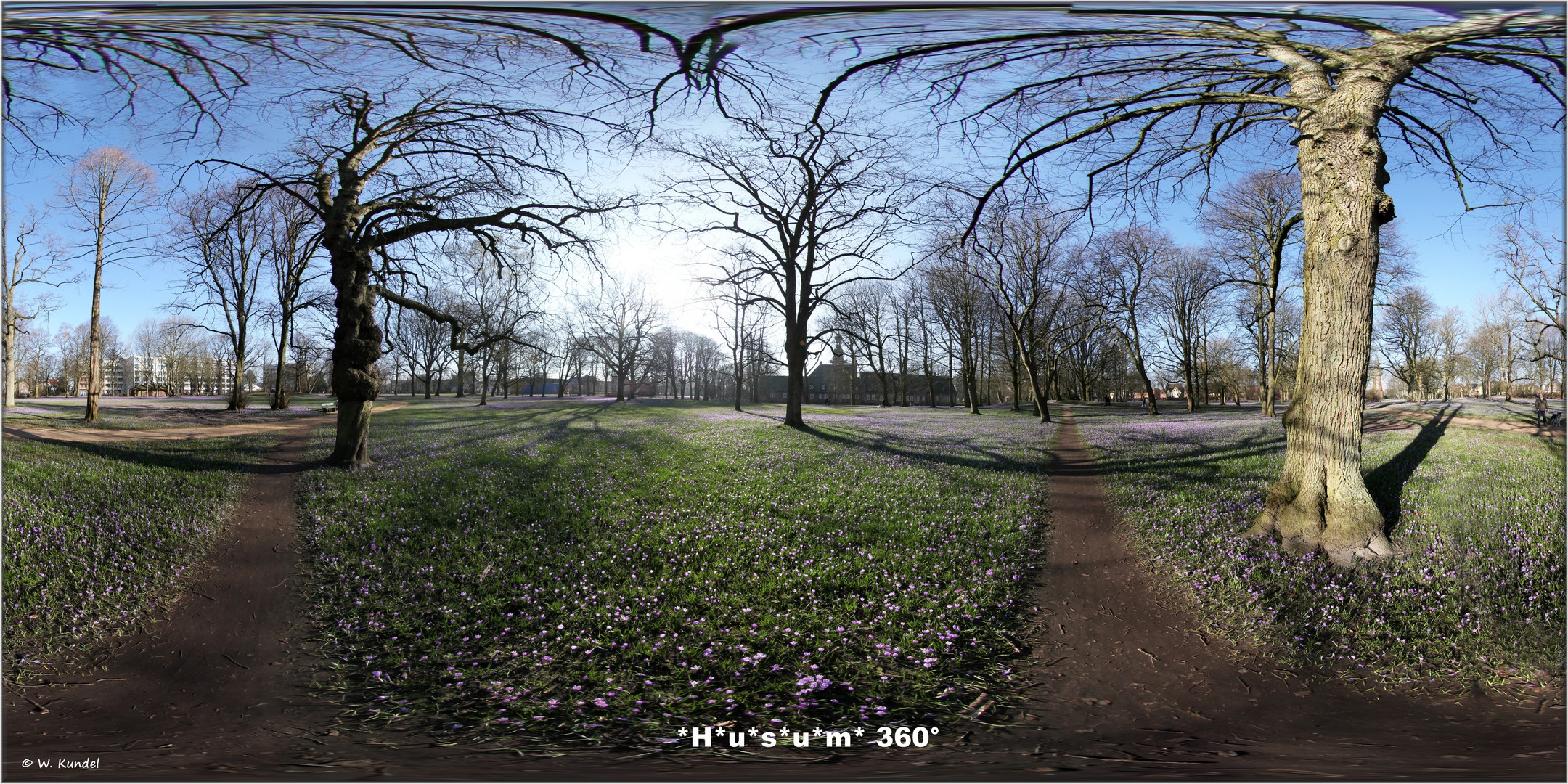 Schlosspark Husum im Panorama