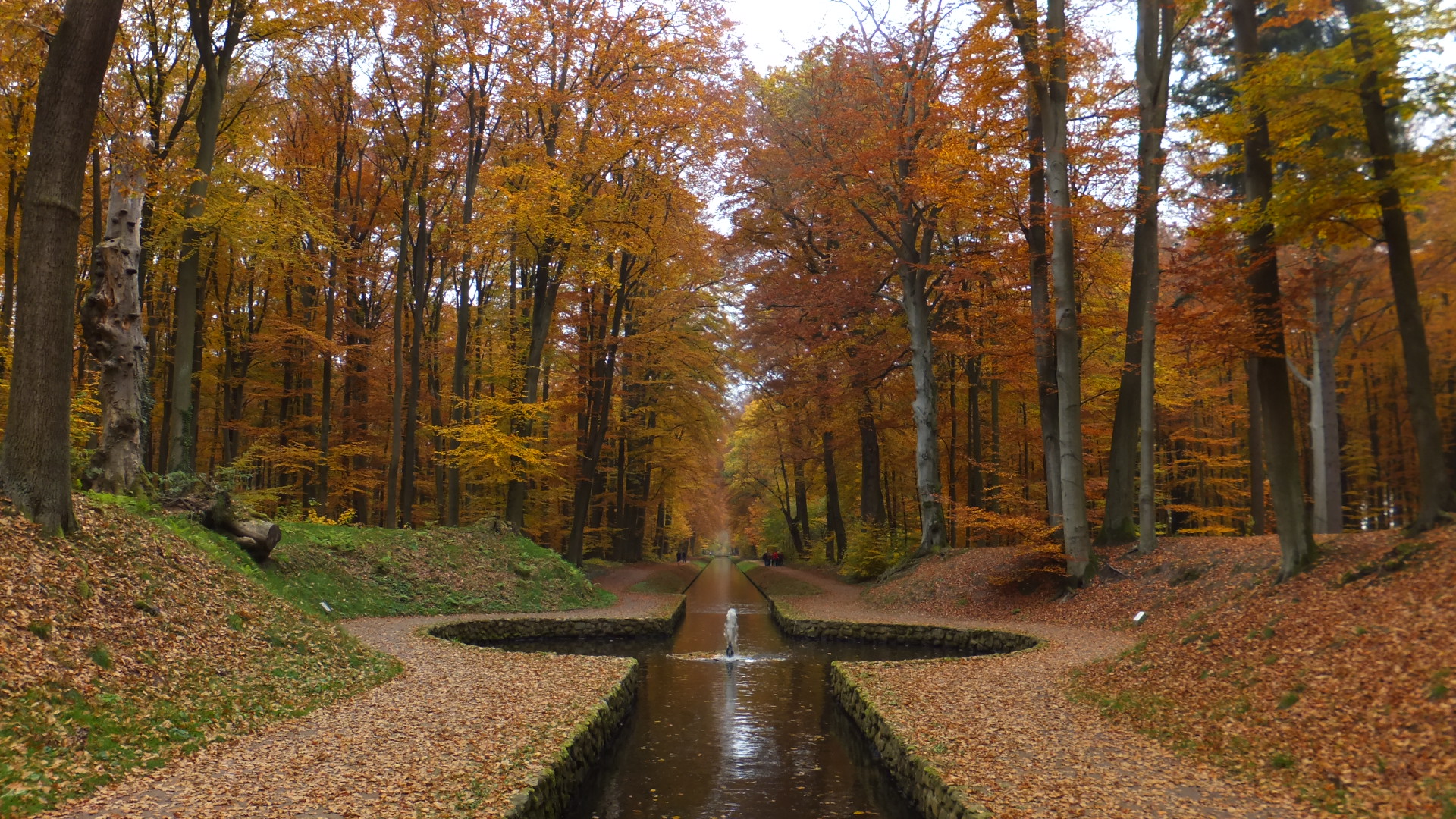 Schlosspark im Blätterrausch