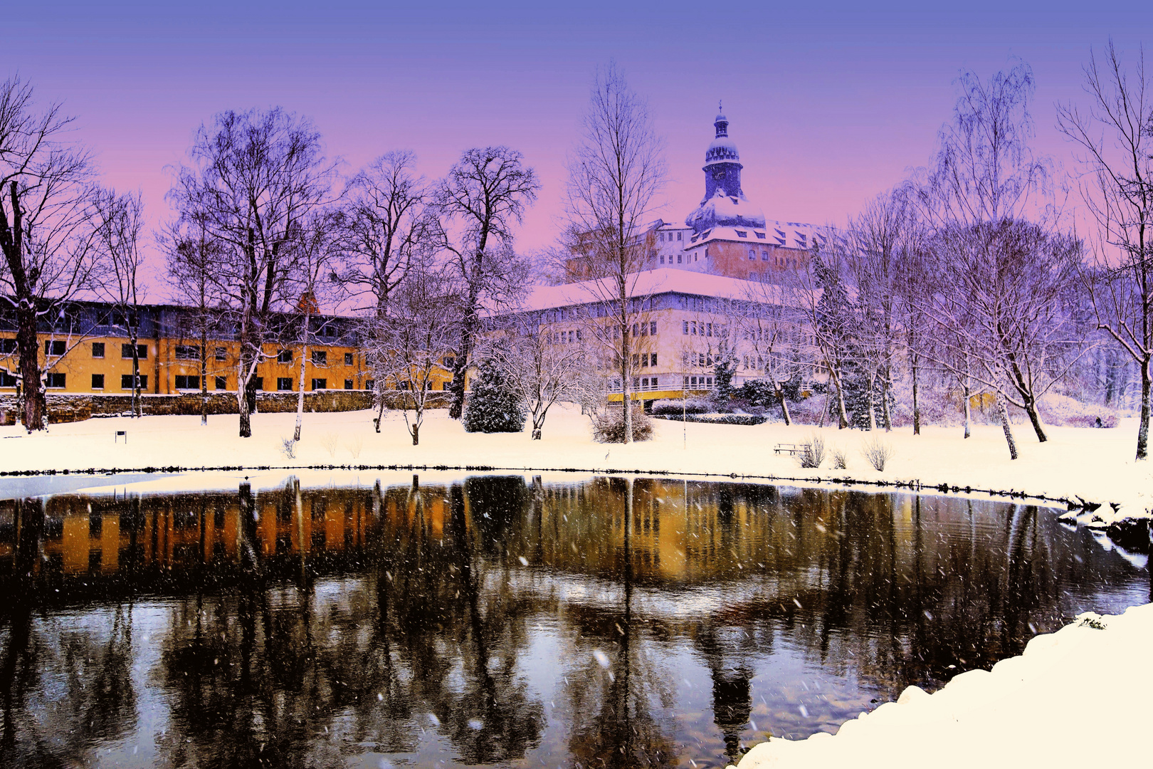 Schlosspark im Winter