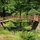 Schlosspark in Oranienbaum Wörlitz, alte Brücke