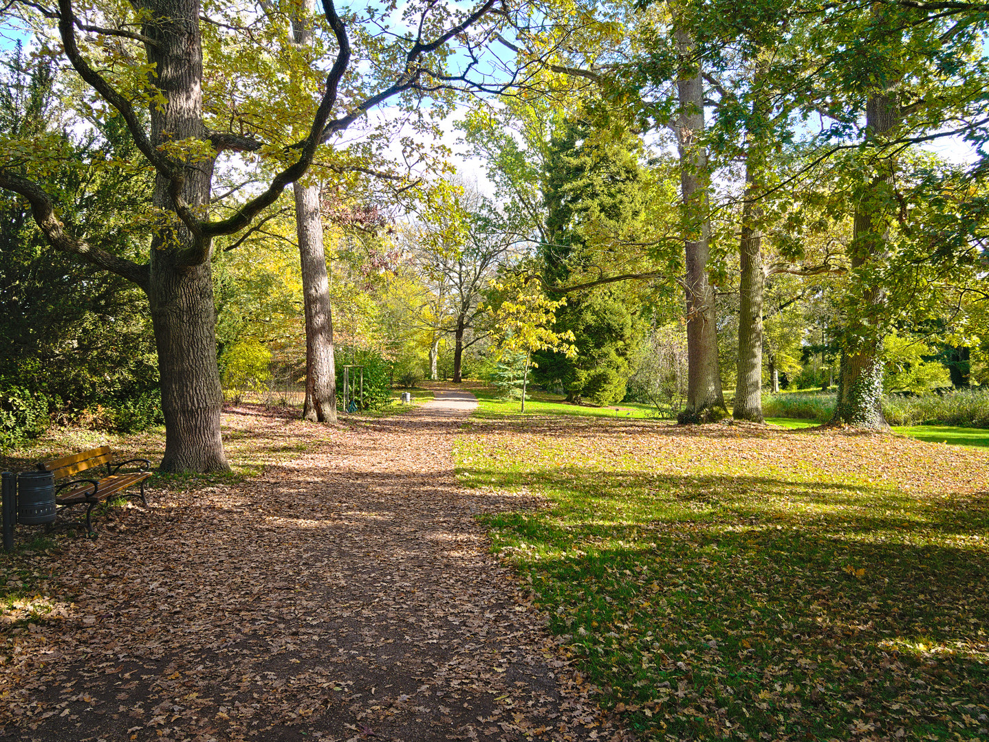 Schlosspark Kirchheimbolanden im Herbst