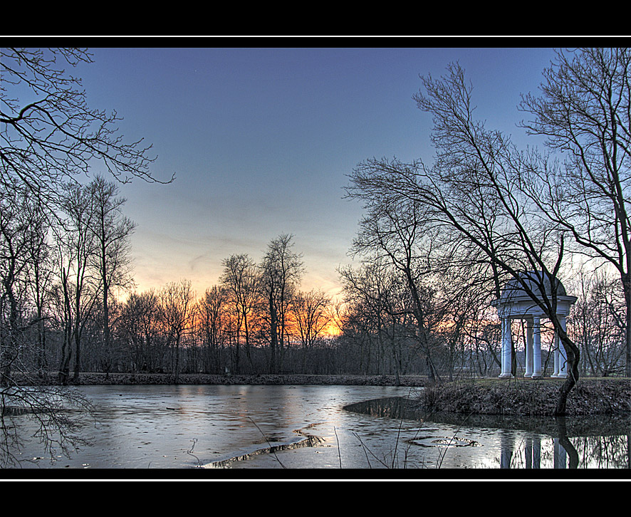 Schloßpark Lützschena im Winter