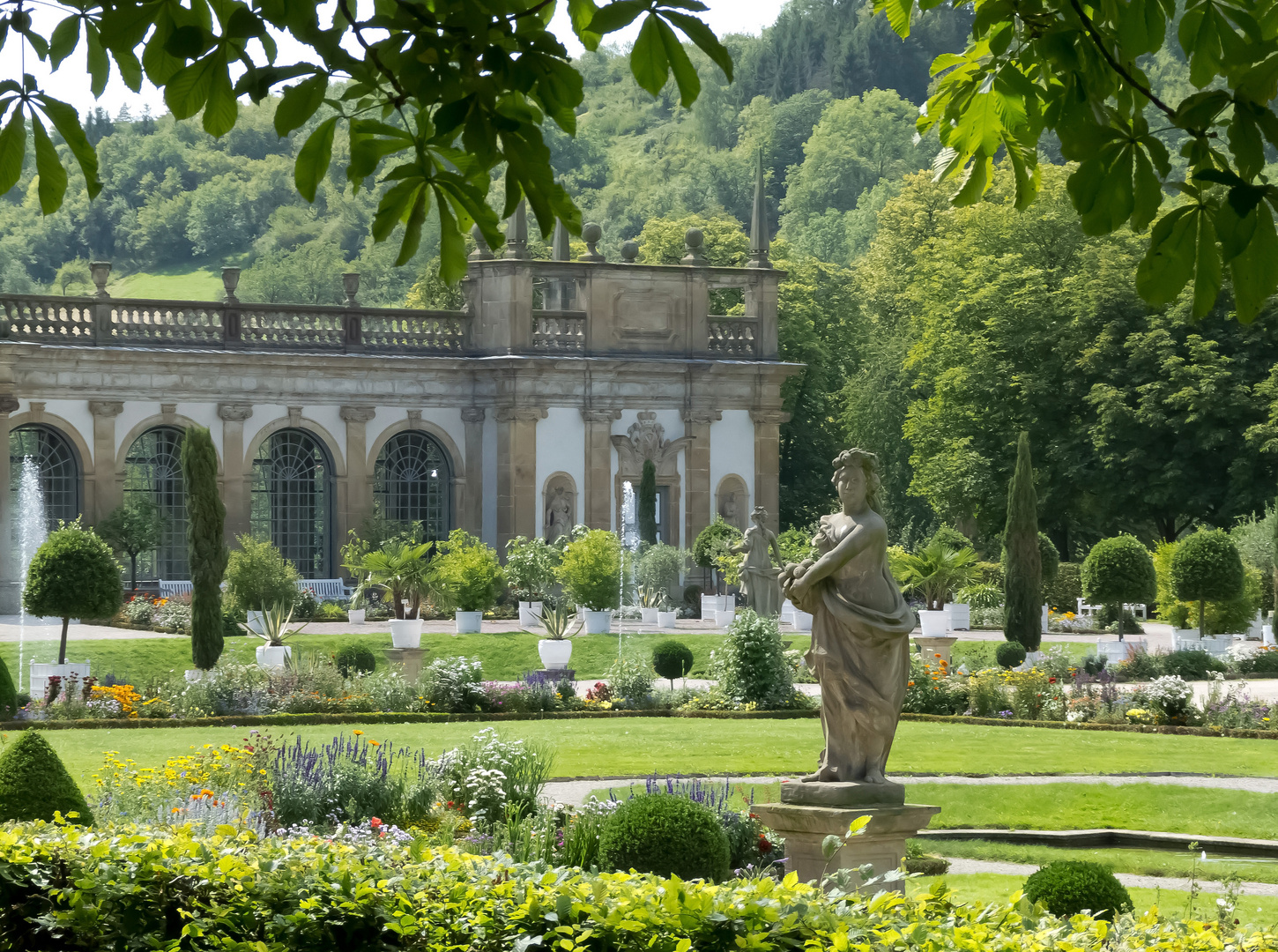 Schlosspark von Schloss Weikersheim