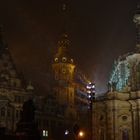 Schlossplatz im Schneesturm