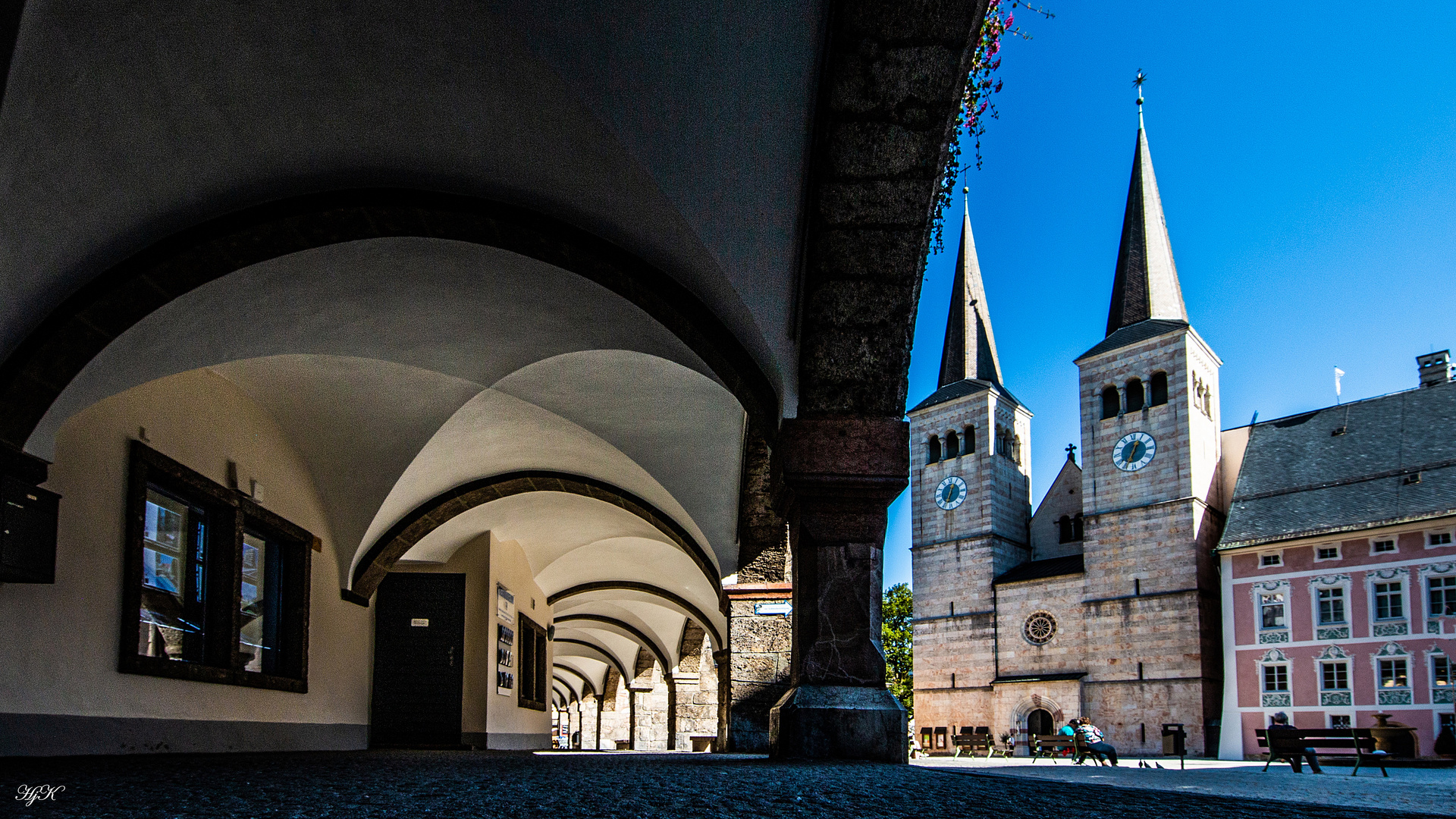 Schlossplatz in Berchtesgaden