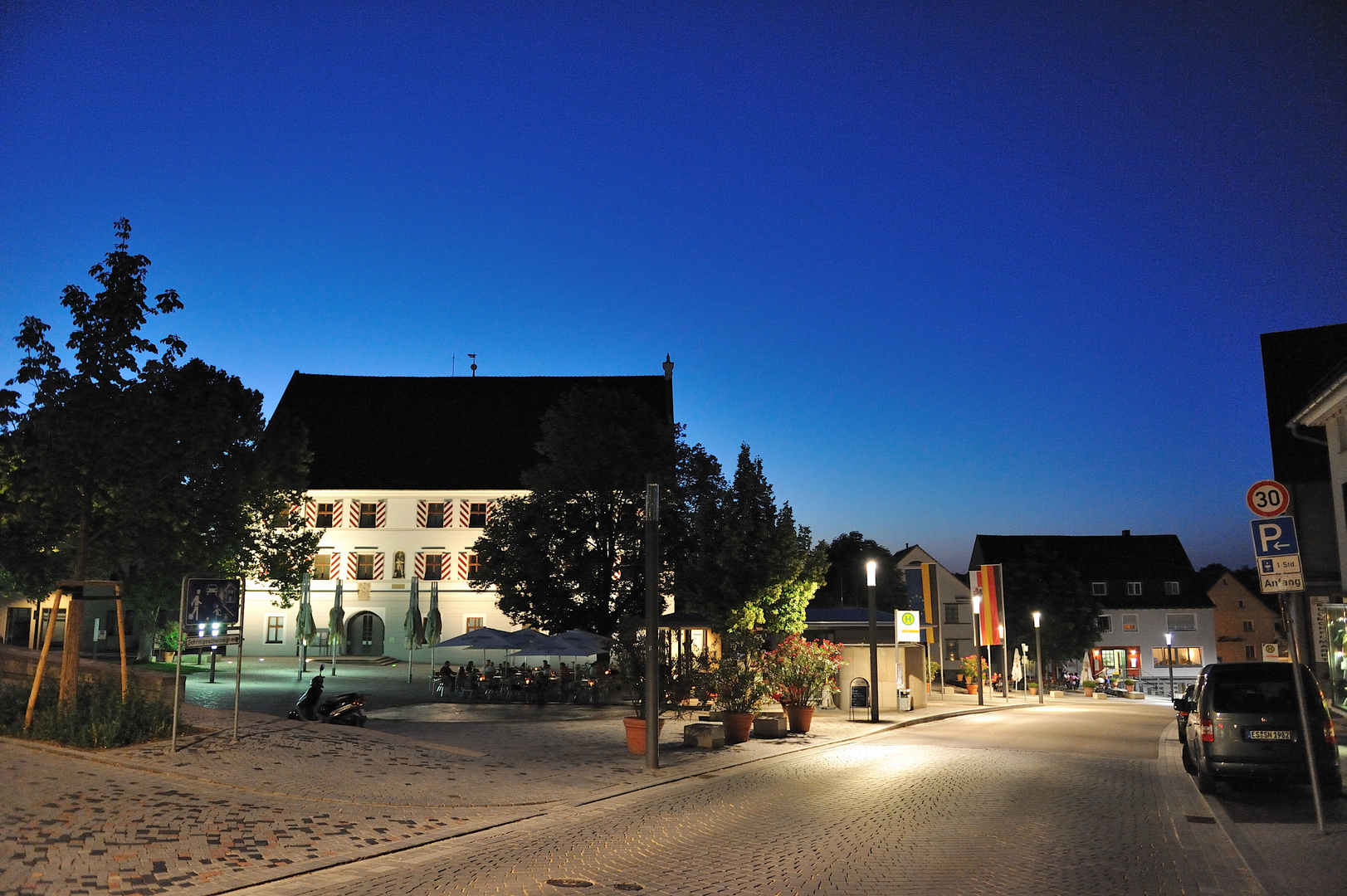 Schloßplatz in Neuhausen/Filder