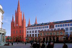 Schlossplatz in Wiesbaden