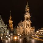 Schlossplatz Katholische Hofkirche und Semperoper