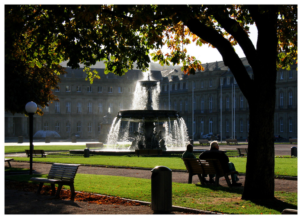 Schloßplatz Stuttg. im November