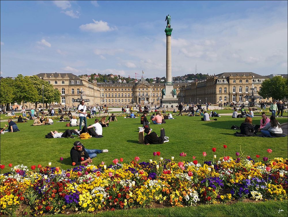 Schlossplatz Stuttgart Foto & Bild  fotos, city, world Bilder auf