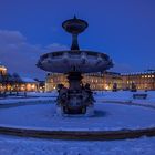 Schlossplatzbrunnen im Winter