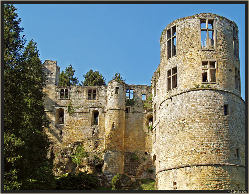 Schlossruine in Beaufort