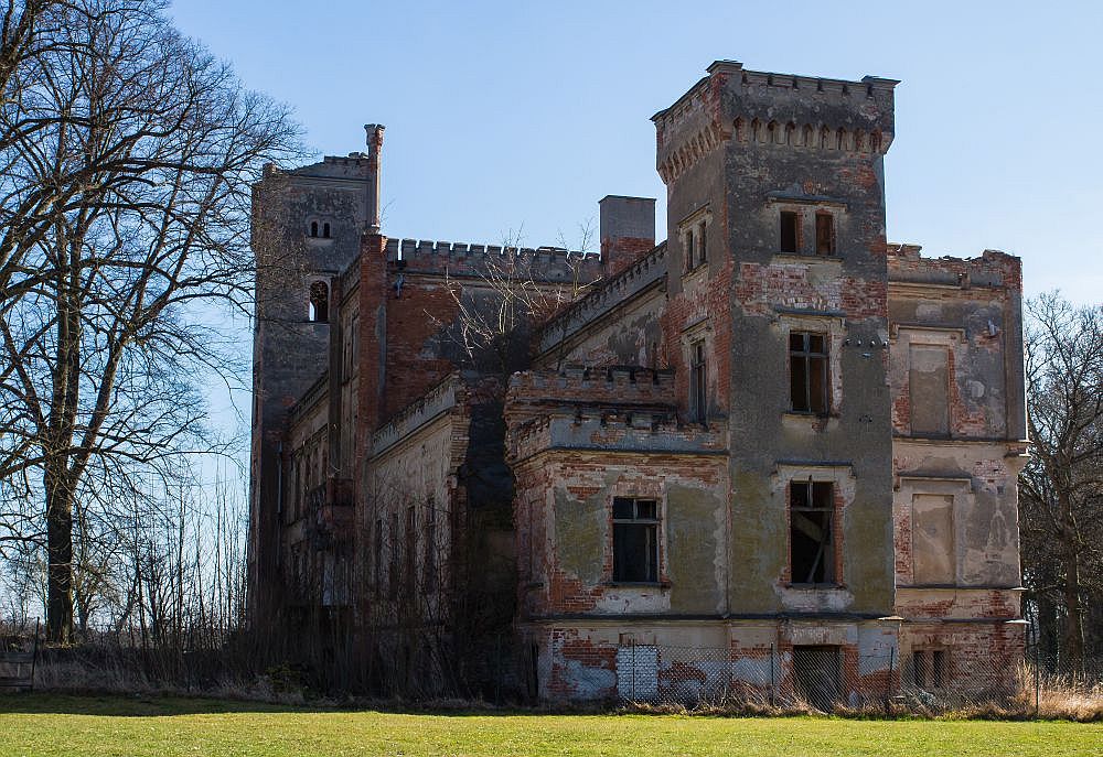 Schlossruine in der Nähe von Schwedt/O