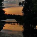 Schlosssee im Abendrot .. 