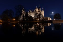 Schlossspiegelung & Vollmond