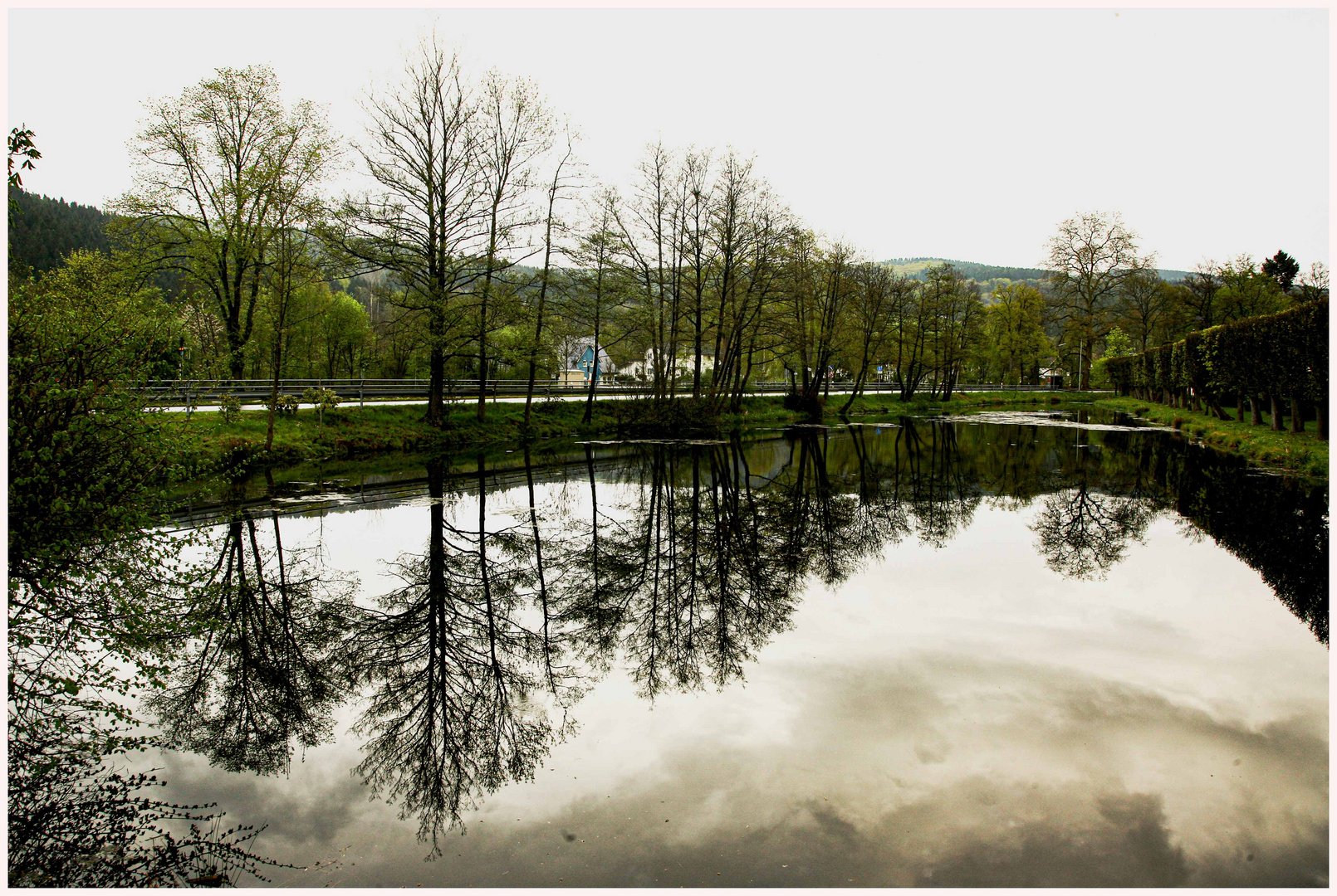 Schloßteich-Spiegelung