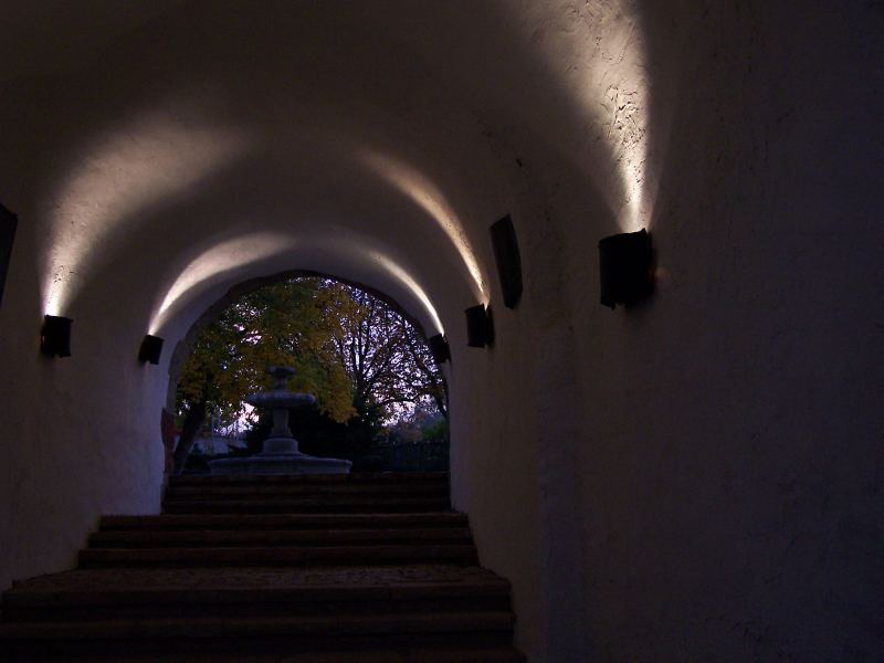 Schloßtreppe am Morgen