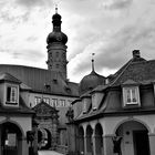 Schloßturm Weikersheim vom Marktplatz aus gesehen