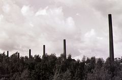 Schlote der Kokerei in der Zeche Zollverein