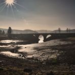 Schluchsee im Schwarzwald ohne Wasser