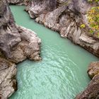 Schlucht bei Füssen durch die sich der Lech schlängelt