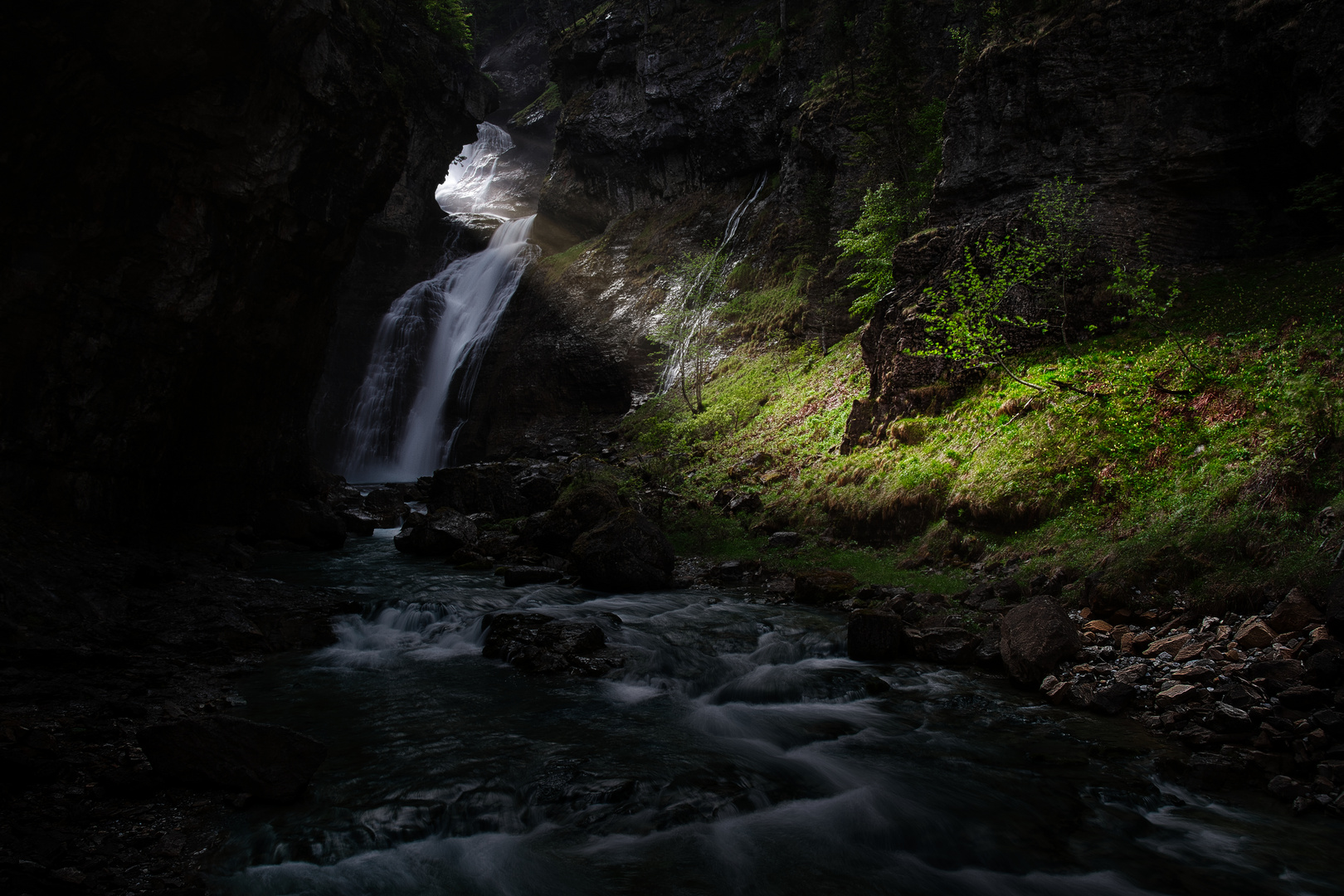 Schlucht in den Pyrinäen