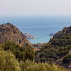 Schlucht mit Blick auf Spinalonga / Kreta