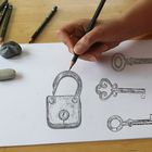 Schlüssel als Zeichnung