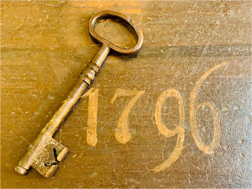 Schlüssel anno 1796 von meiner alten Bauerntruhe,