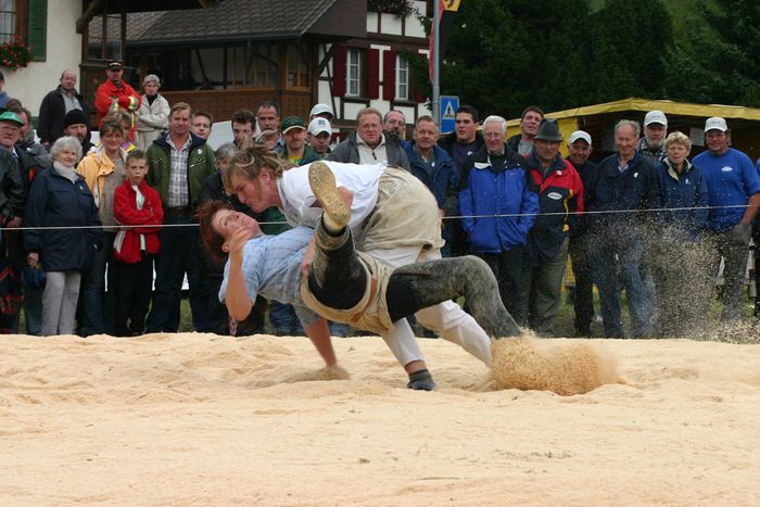 Schlussgang am eidg. Frauenschwingfest