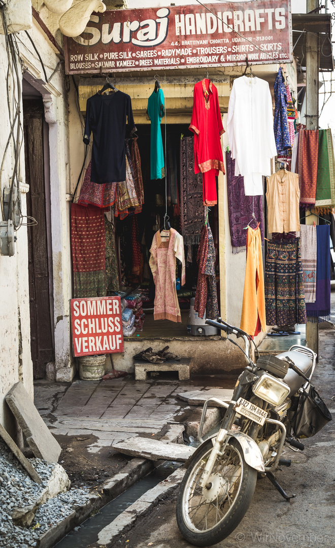 Schlussverkauf in Udaipur