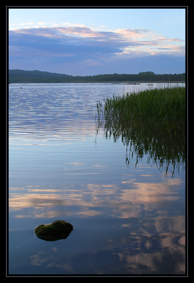 Schmachter See nach Sonnenuntergang