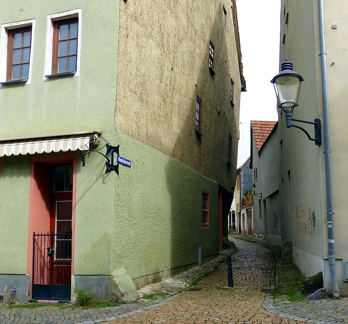 schmale Gasse in Naumburg