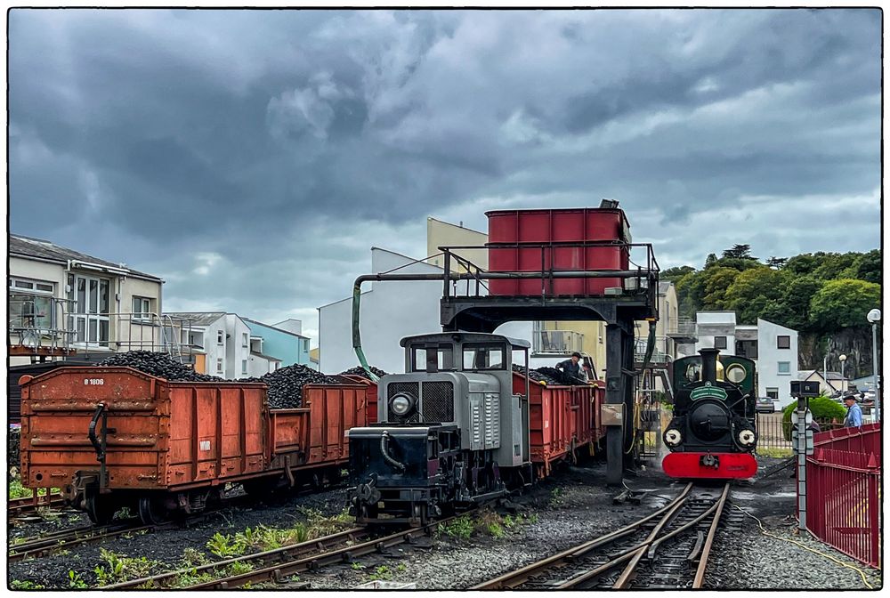 Schmalspurbahn in Porthmadog