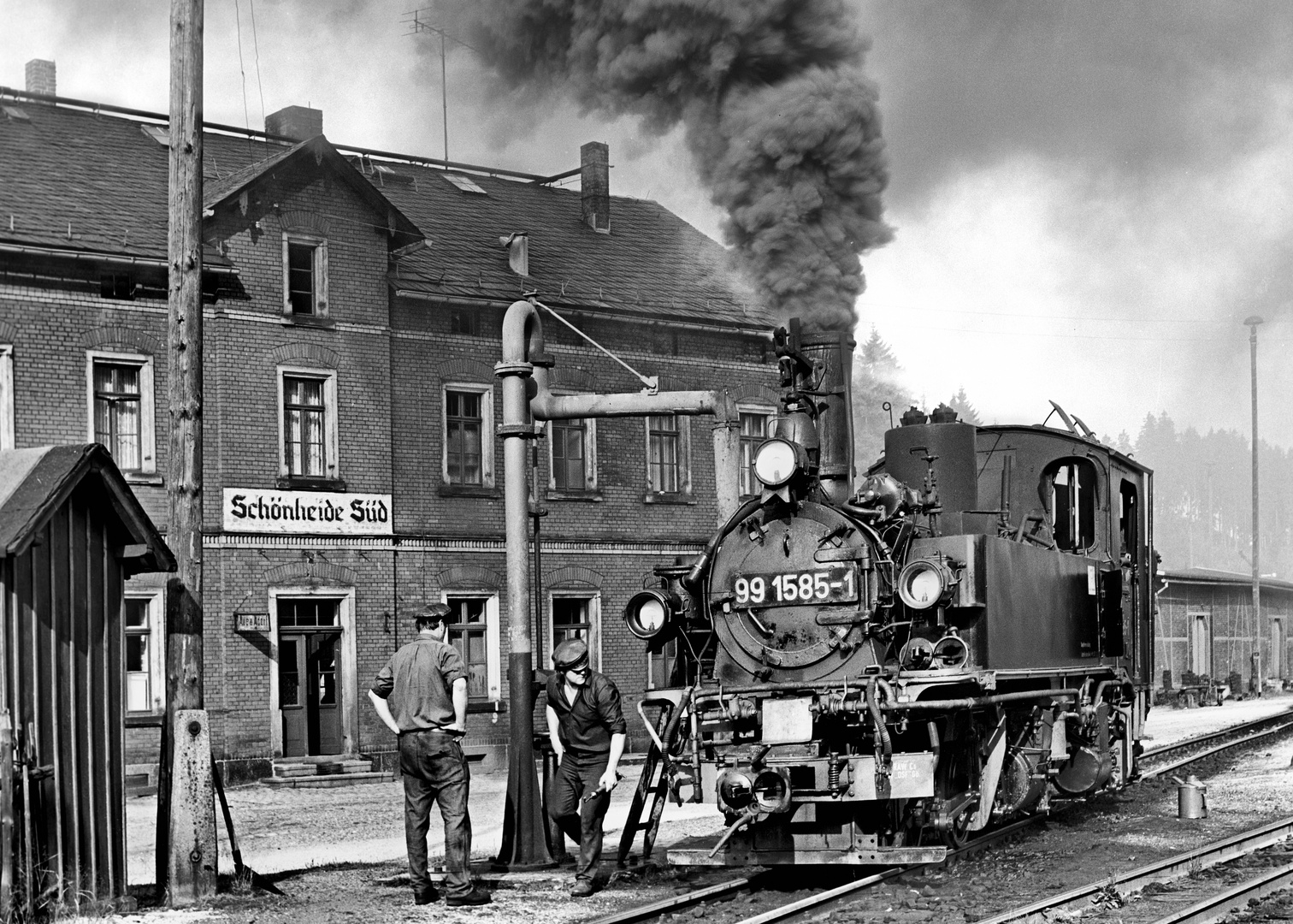 Schmalspurbahn Schönheide im Vogtland, 1975