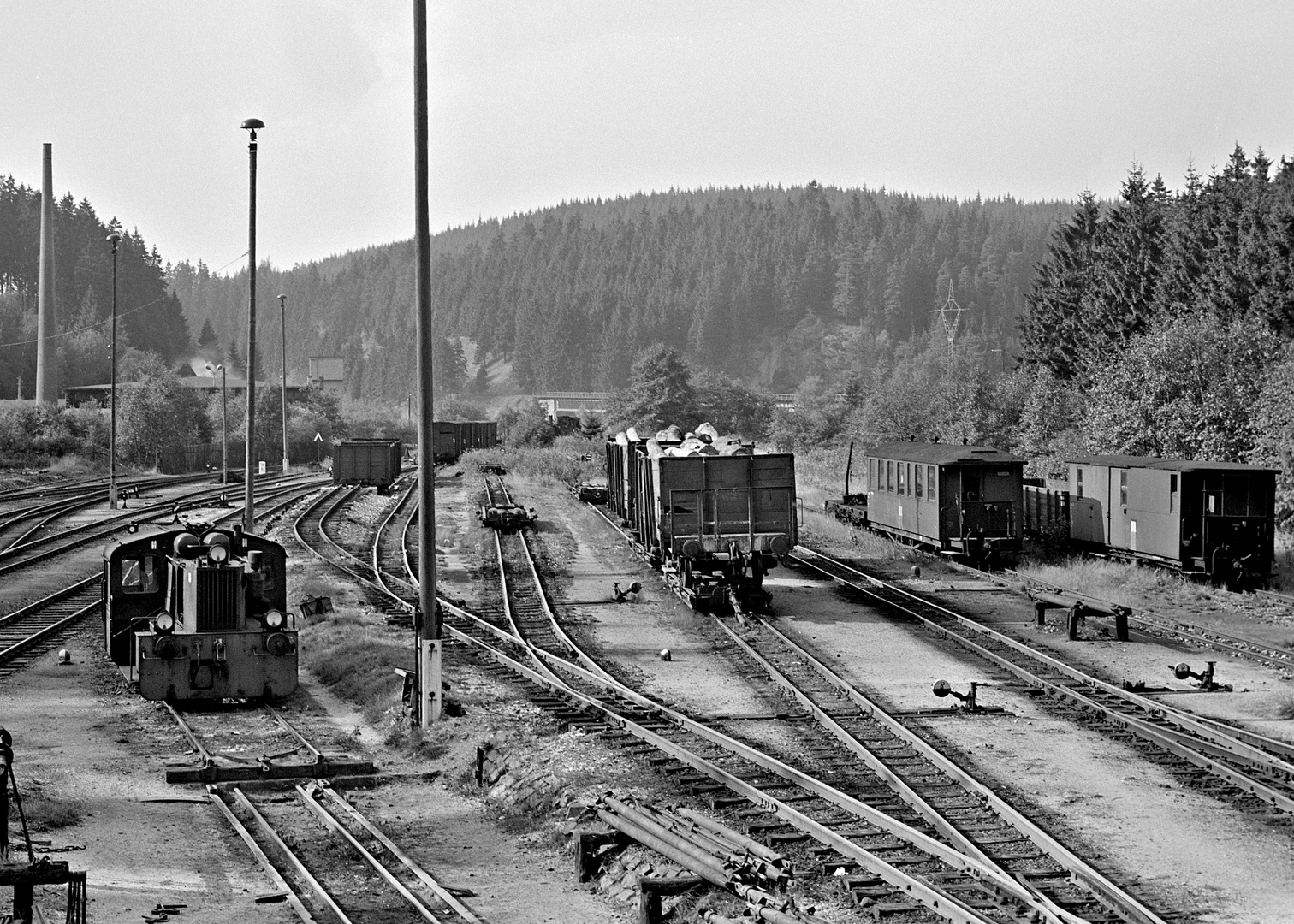 Schmalspurbahn Schönheide Süd, 1975