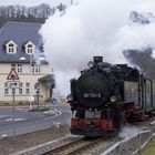 Schmalspurbahnen - Weißeritztalbahn, Einfahrt des Zuges in Freital-Coßmannsdorf....