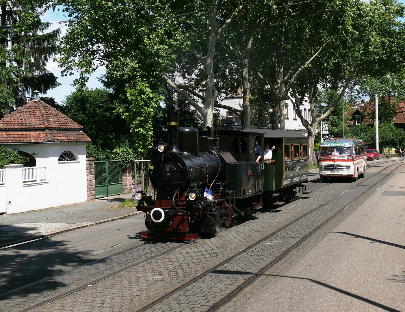 ´Schmalspurdampflok in Mannheim