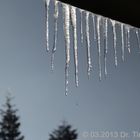 Schmelzender Eiszapfen