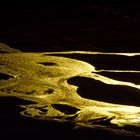 Schmelzfluss in Südisland kurz vor Mitternacht