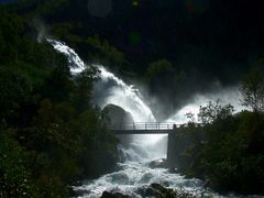 Schmelzwasserabfluss vom Briksdalsbreen