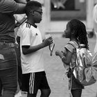 Schmetterling trifft Fußball