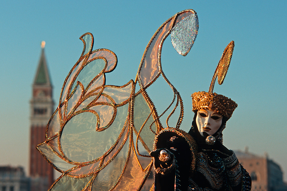 Schmetterlingsmaske beim Carnevale di Venezia