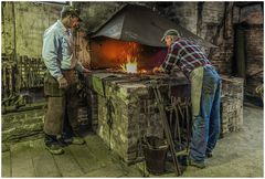 Schmiede in Betrieb