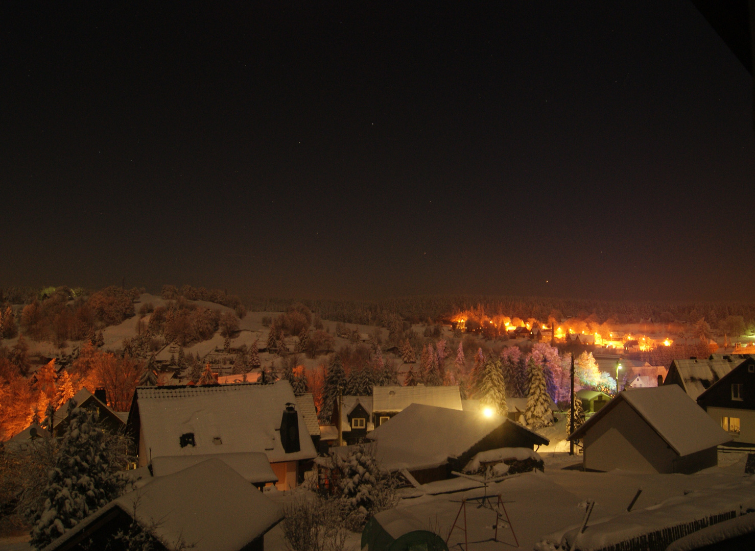 Schmiedefeld bei Nacht