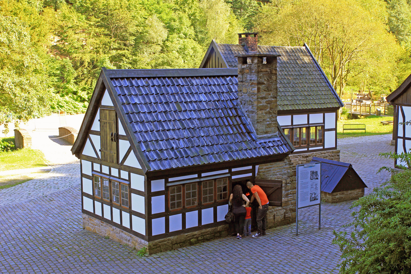 Schmiedevorführung im Freilichtmuseum Hagen