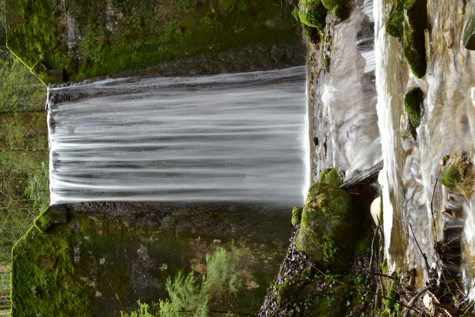 Schmittenbacher Wasserfälle sind lang.....