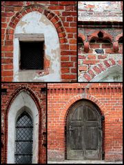 Schmuck an der Kirche in Konczewice